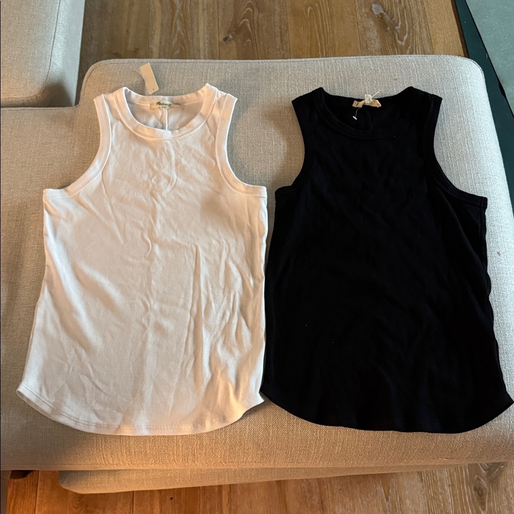 Madewell (Re)generative Cotton Ribbed Cutaway Tank